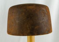 Millinery - Wooden Hat Block, Men's Open Crown Block 037