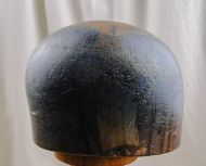 Millinery - Wooden Hat Block, Crown Dome Block 100