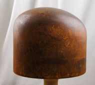 Millinery - Wooden Hat Block, Men's Open Crown Block 071