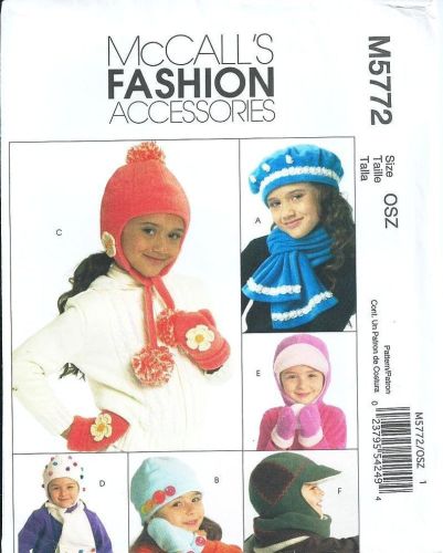 McCall's M5772 Fashion Accessories Boys and Girls