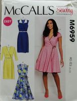 McCall's M6959 Wrap Dresses and Belt