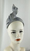 Charlie Leather Feather Bandeau Headpiece