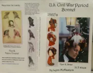 U.S Civil War Period Bonnet 1860's 