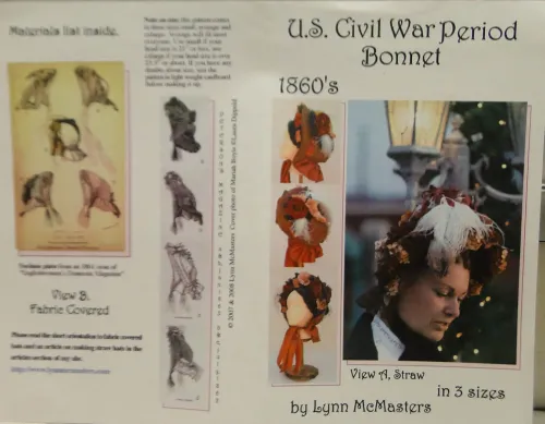 U.S Civil War Period Bonnet 1860's 