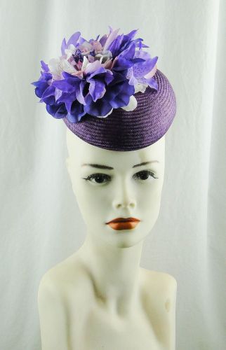 Diana Violet Straw Beret