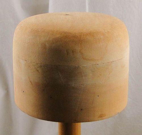 Millinery - Wooden Hat Block, Men's Open Crown Block 080