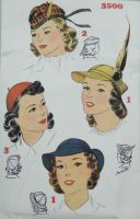 Simplicity Reproduction Pattern 3500 Misses Hats 