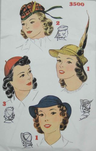 Simplicity Reproduction Pattern 3500 Misses Hats  