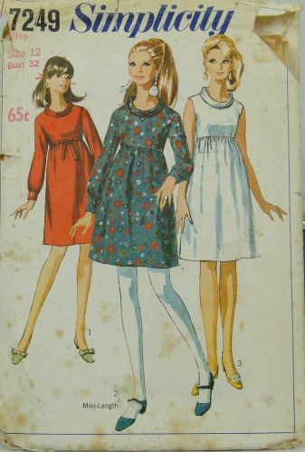 Simplicity 7249 Misses Dress in Two Lengths