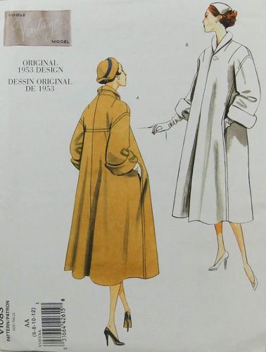 Vogue  V1083 "Vintage Model" Original 1953 Design Misses Coat