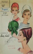 Vogue Printed Pattern 5212 Draped Cloche 